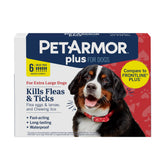 PetArmor plus front packaging showing six-dose value pack and clear labeling