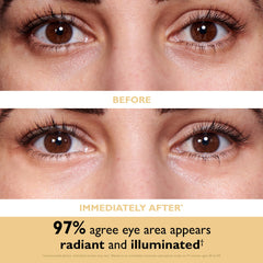 Peter Thomas Roth 24K gold detail with gold flakes illustrating brightening, luxurious feel