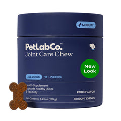 PetLab Co. front packaging showing jar and product benefits