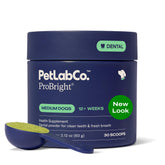 PetLab Co. front packaging showing ProBright dental powder for easy daily use