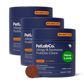 PetLab Co. front packaging showing product branding and pork flavor benefit
