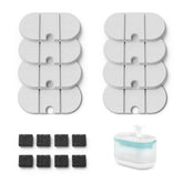 PETLIBRO front packaging showing eight replacement filters and sponges for convenience