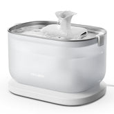 PETLIBRO front view stainless steel fountain shows durable design and easy refill benefit