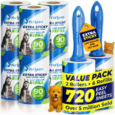 PetLovers front packaging showing 8-pack and 720 sheets for value
