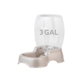 Petmate Pet Cafe front view in pearl tan showing compact design and convenience