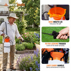 Petra HD201 two nozzles close-up showing adjustable and fan tip options