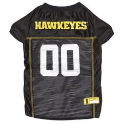 Pets First Iowa Hawkeyes front view showing team logo and Velcro closure for easy dressing