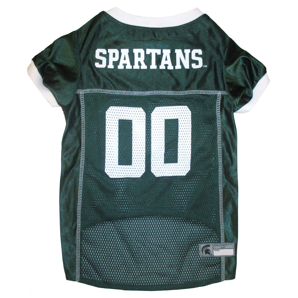 Pets First front view jersey showing Michigan State logo and comfortable fit