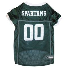 Pets First front view jersey showing Michigan State logo and comfortable fit