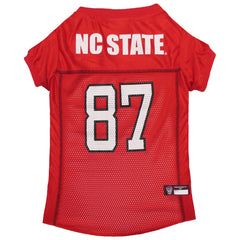 Pets First front view jersey on small dog showing team colors and comfortable fit