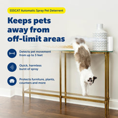 PetSafe SSSCAT side angle mounted demonstrating placement and benefit of targeted coverage