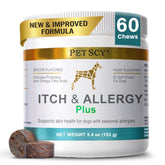 Petscy front packaging showing product benefits and seal for fast relief