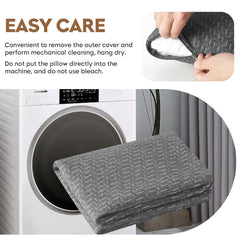PEUJEW zippered removable cover detail showing easy washing and hygiene advantage