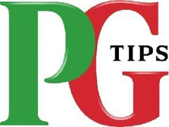 PG Tips tea bags in cup during steeping, illustrates easy single-serve brewing