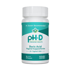 pH-D box front packaging showing product name and 36-count for clear identification and convenience