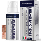 Pharmlitalia melasma cream front packaging shows product and benefits