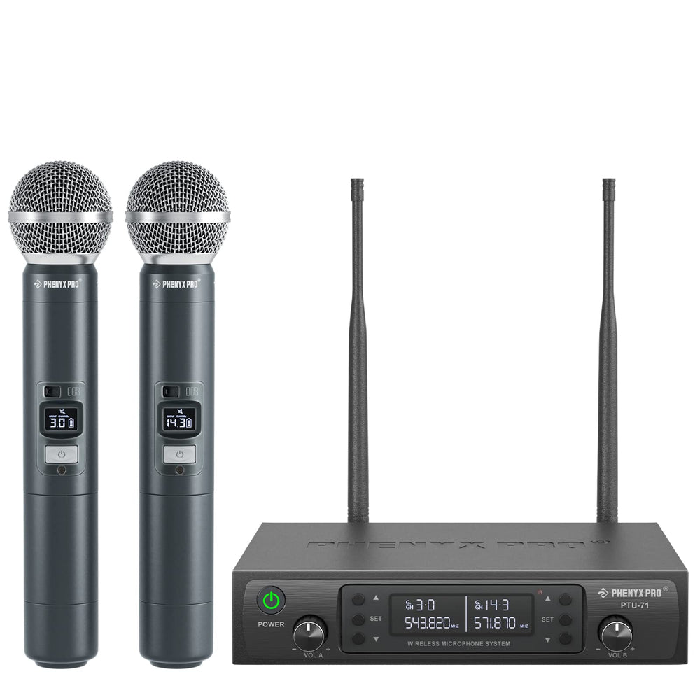 Phenyx Pro PTU-71-2H receiver front view showing controls and clear status