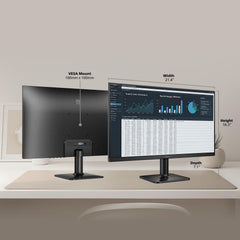PHILIPS back ports view showing HDMI VGA and audio for versatile connectivity