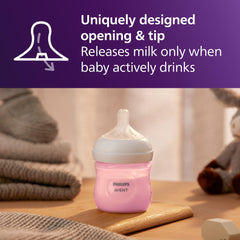 Philips Avent anti-colic valve detail demonstrating reduced swallowed air