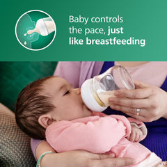 Philips Avent close-up of breast-shaped nipple for natural latch comfort