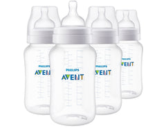 Philips Avent front packaging showing 11oz bottle and benefits