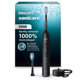 Philips Sonicare 5900 handle front view showing ergonomic grip and easy control
