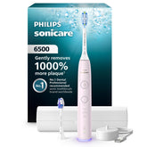 Philips Sonicare 6500 front view showing pink handle and controls for attractive design