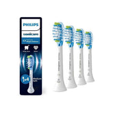 PHILIPS Sonicare C3 front packaging showing 4 white replacement heads and product benefits
