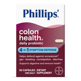 Phillips' front packaging showing supplement benefits and 60-count convenience