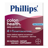 Phillips' front packaging showing bottle and branding for digestive support