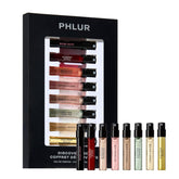 PHLUR discovery set front packaging showing eight sample vials and box, easy gifting