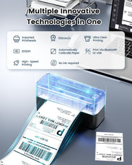 Phomemo 241BT close-up of print head and casing detail for reliable prints
