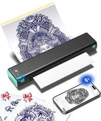 Phomemo M08F front view showing compact design and portability