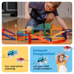 PicassoTiles elevated loop in use demonstrating stable multi-level racing fun