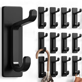 pickpiff front packaging showing 12 black adhesive double hooks and value set