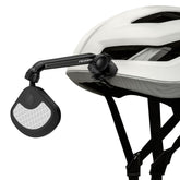 PIDZOOM front mounted on helmet showing clear rear visibility benefit