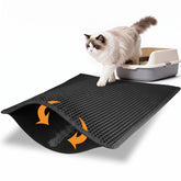 Pieviev mat front-view showing full 30 by 24 black surface protecting floors