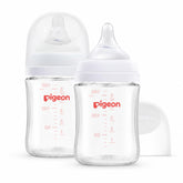 PIGEON front view pack of 2 showing bottles and benefits for safe feeding