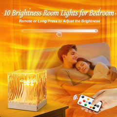 PIKOY projection on ceiling creating colorful aurora atmosphere for relaxation