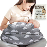 PILLANI front view of nursing pillow showing ergonomic C‑shape and support benefit