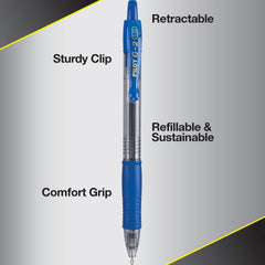 PILOT G2 cushioned rubber grip close-up reducing hand fatigue during writing