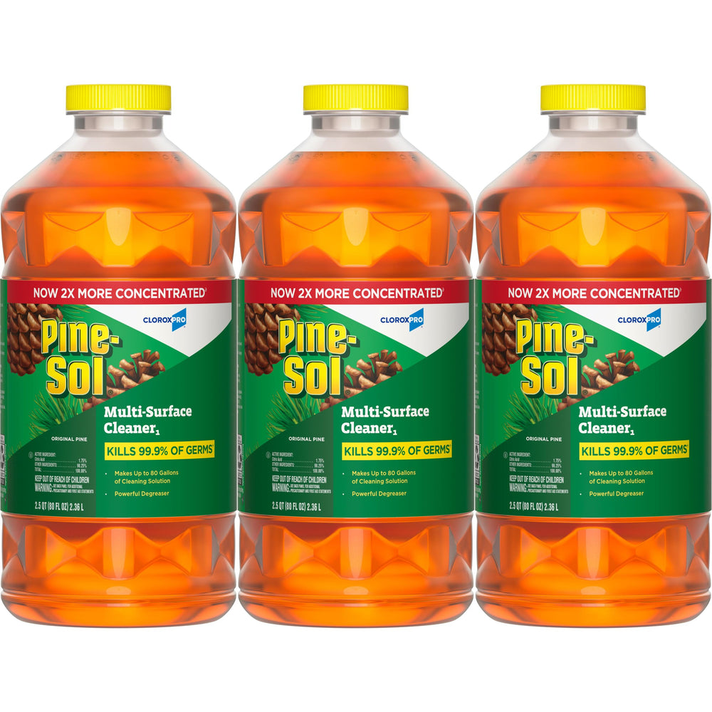 Pine-Sol bottle front packaging showing product and pine scent benefits