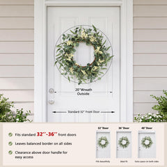 pinkpum compact folded wreath for shipping showing protective packaging benefit