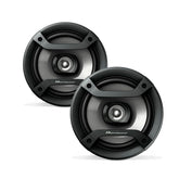 PIONEER front view of speaker showing grille and clean fit for improved sound