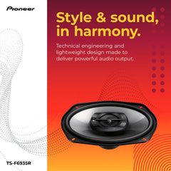 PIONEER TS-F6935R tweeter detail showing dome design for clearer high frequencies