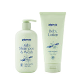 Pipette front packaging showing dual vanity bottles, clear labeling and calm scent benefits