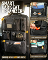 Pitozer open compartments holding bottles and toys for organized trips