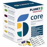 Planet 3 front box showing 30 daily vitamin packets and brand convenience