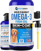 Plano Paws front bottle showing product and branding benefits