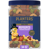 PLANTERS front canister showing label and resealable lid for freshness